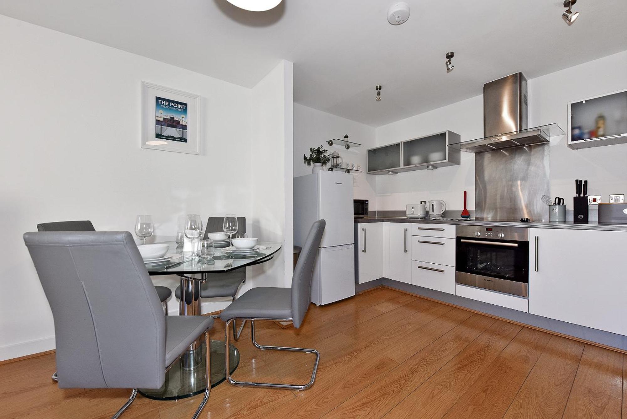 The Vizion Serviced Apartments From Pincott Properties - Free Parking, Private Balcony, And Wifi Milton Keynes Pokoj fotografie